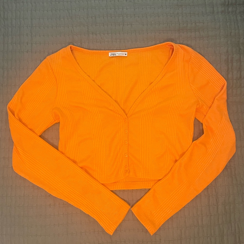 Zara Button Up Crop